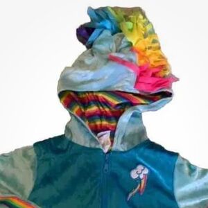 Rainbow Dash Cropped Hoodie
Costume My Little Pony Cosplay Child size 8 to 10